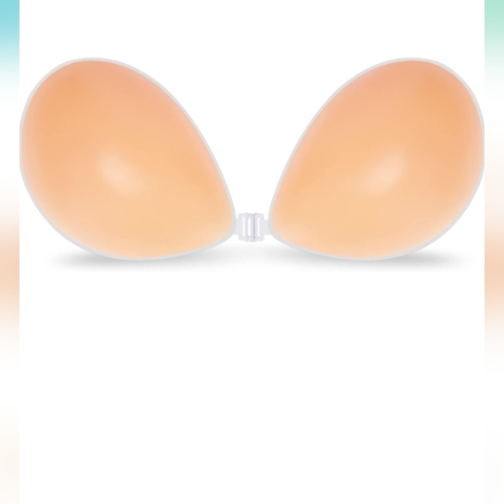 A new Pair of adhesive invisible bra Size A Cups. NATURAL TONE